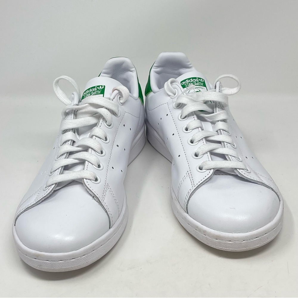 Adidas Stan Smith Shoes Mens 6 White Green Leather Sneakers M20324 - Picture 6 of 14
